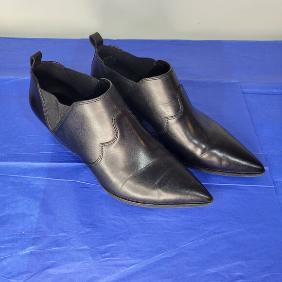 Nine West Leather Western Ankle Booties - Picture 9 of 14